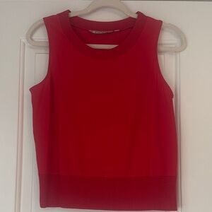 Athleta Red Sleeveless Tank Top